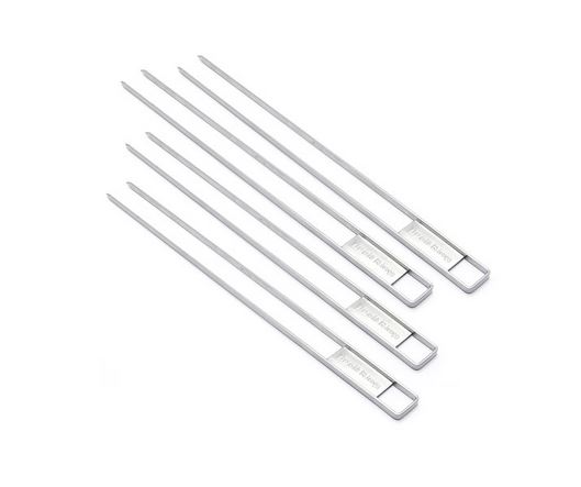 BROIL KING SKEWERS - DUAL PRONG SS - 4 PCS - SS